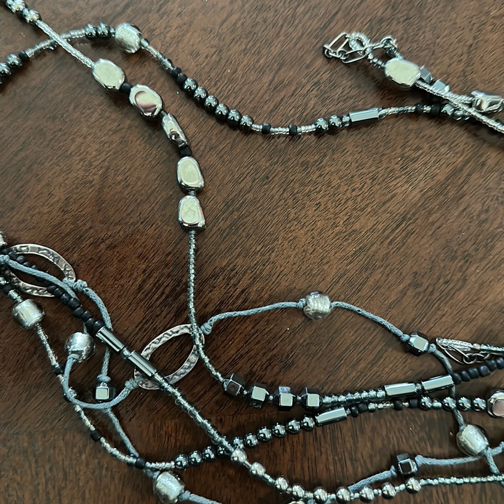 Silpada long layered necklace